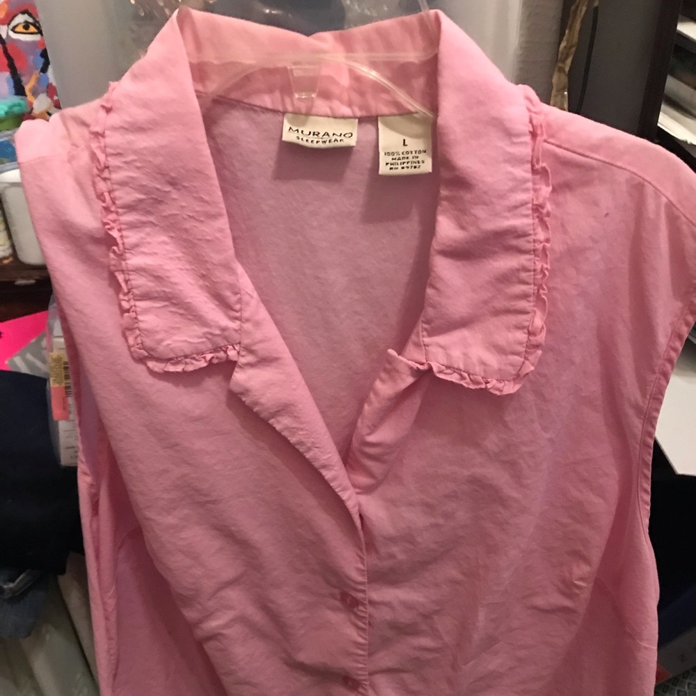 Pink collared short sleave 👚